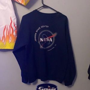 NASA sweat shirt navy blue